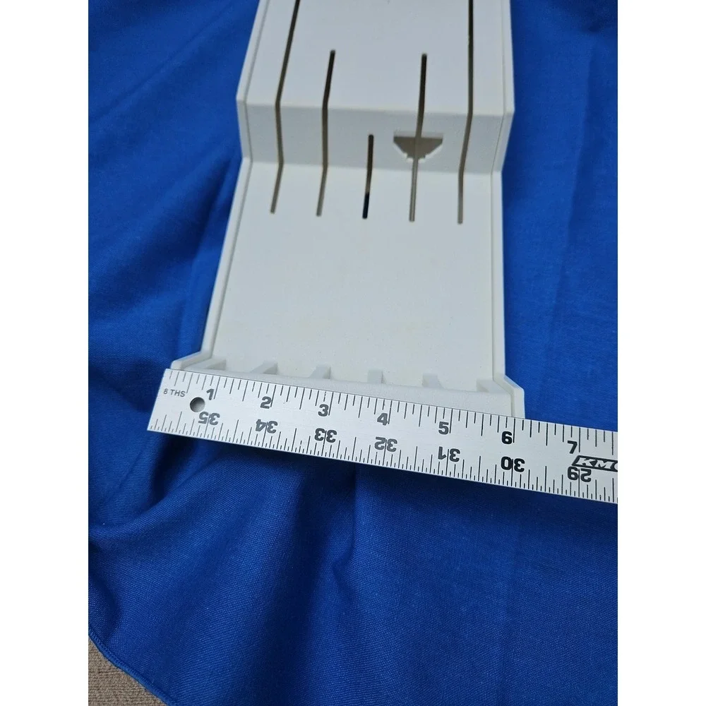 Cutco Knife Holder Drawer Organizer Wall Mount‎ Rack White 5 Slots